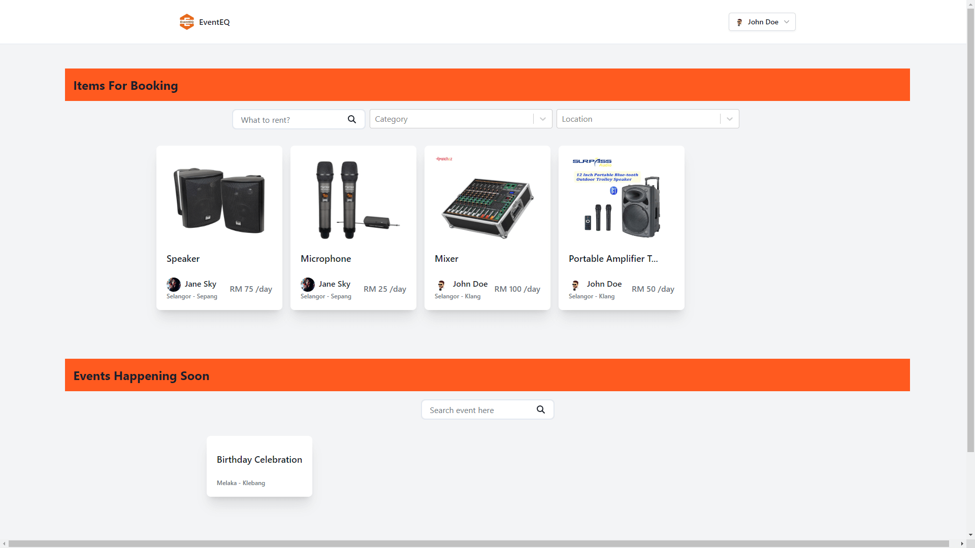 EventEQ project image
